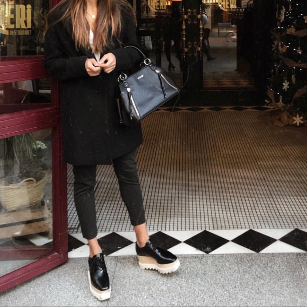 Black patent loafers Size 10 - new never worn